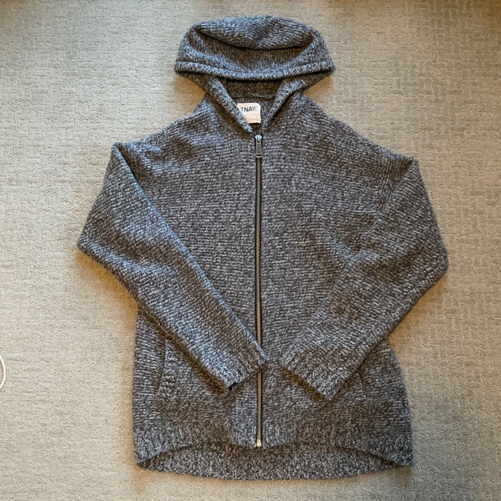 TNA 100% Wool Zip Up Hoodie